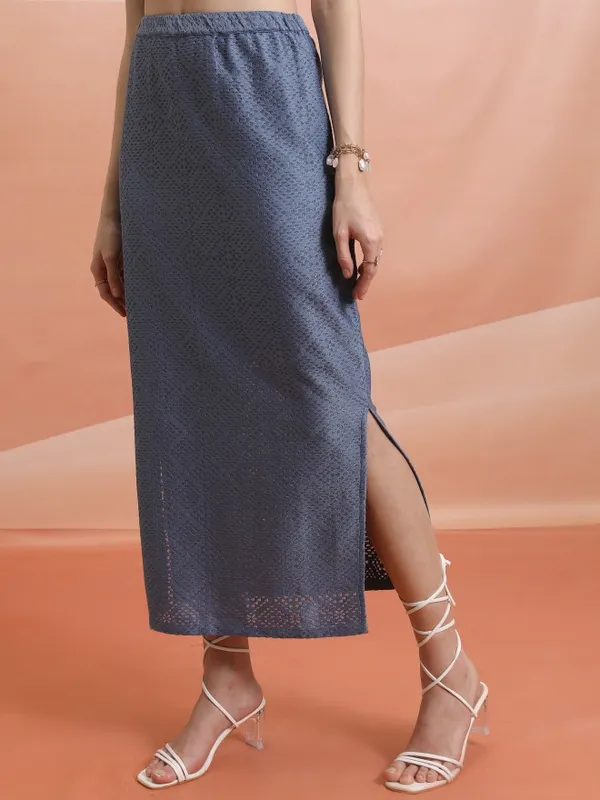  Tokyo Talkies Women Blue Maxi Skirts