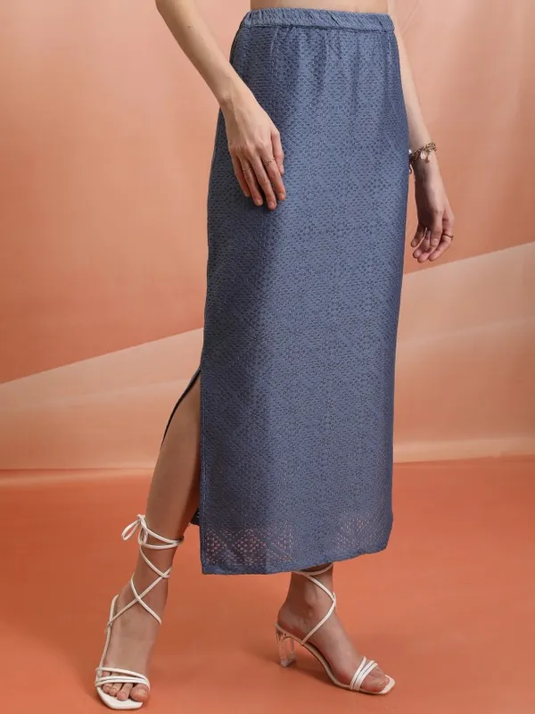  Tokyo Talkies Women Blue Maxi Skirts
