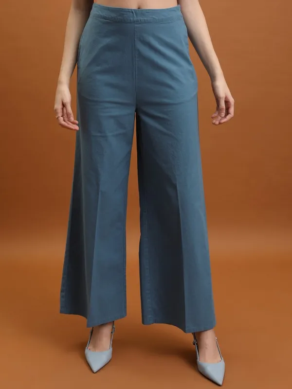 Tokyo Talkies Women Blue Top With Trouser