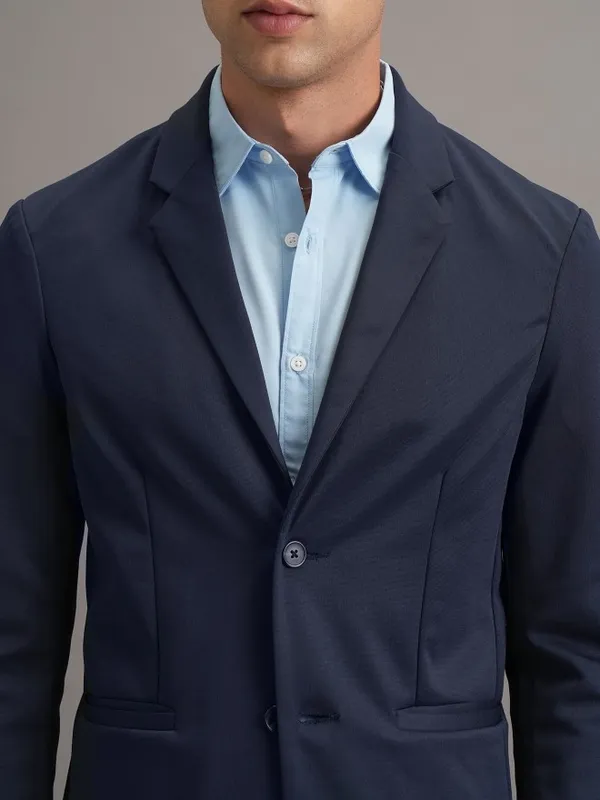 Solid Regular Fit Blazer