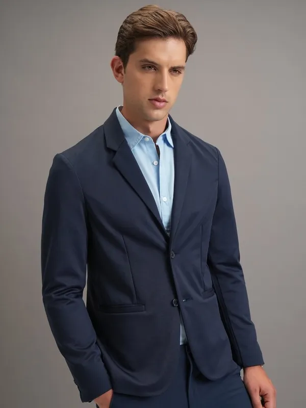 Solid Regular Fit Blazer