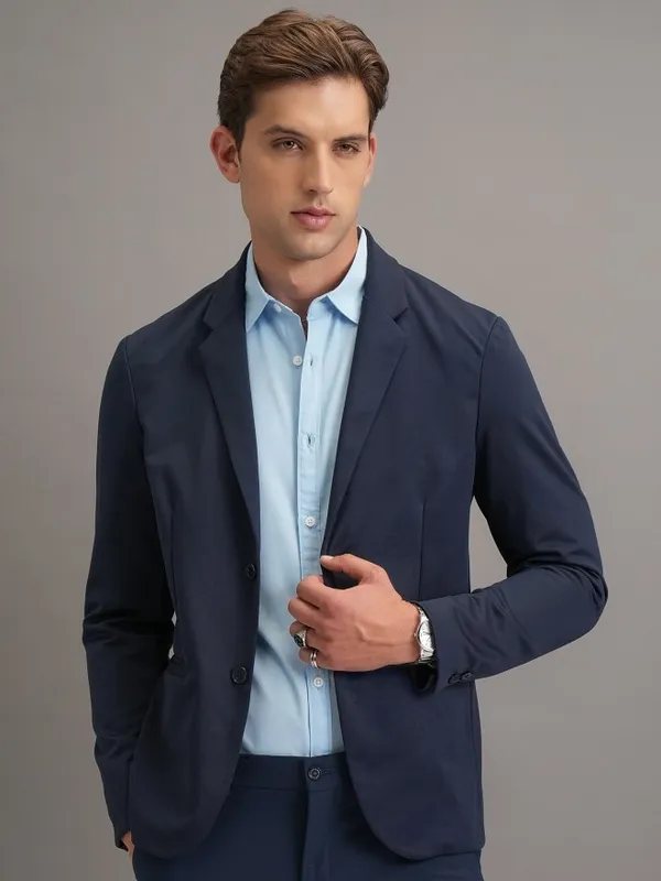 Solid Regular Fit Blazer