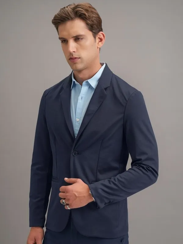 Solid Regular Fit Blazer