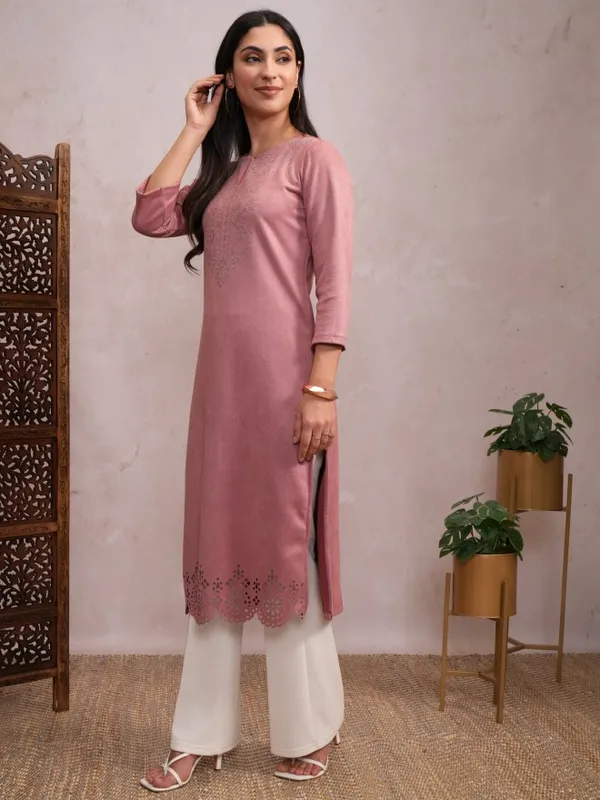 Embellished Straight Kurta