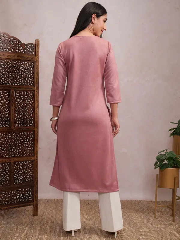 Embellished Straight Kurta