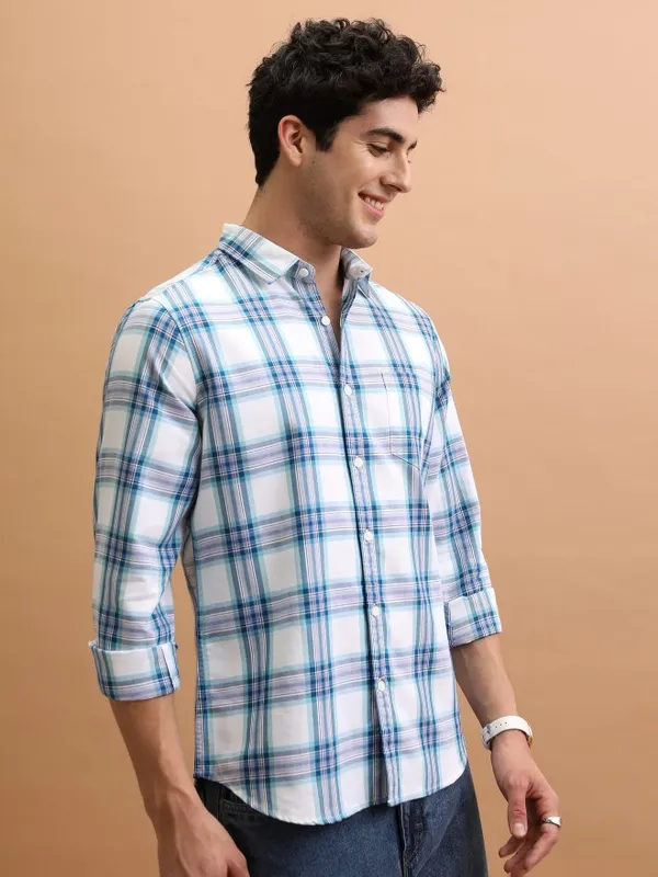 Men Checked Casual Shirt