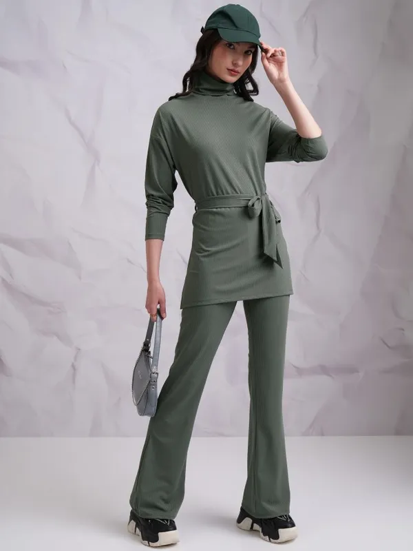  Tokyo Talkies Women Olive Co-Ords