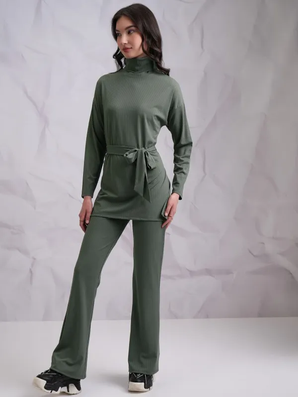  Tokyo Talkies Women Olive Co-Ords