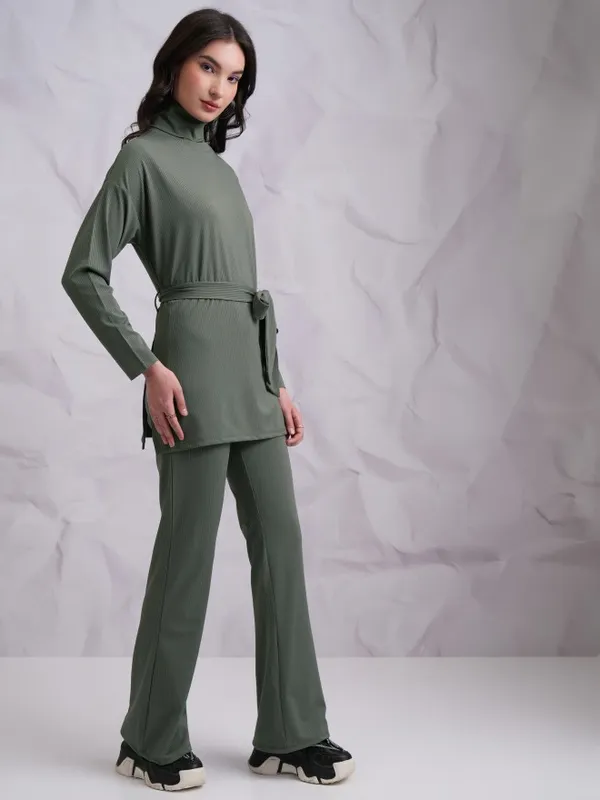  Tokyo Talkies Women Olive Co-Ords
