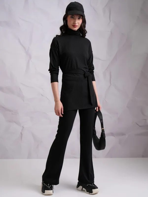  Tokyo Talkies Women Black Co-Ords
