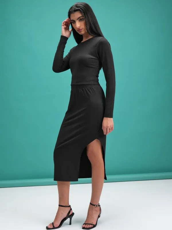  Tokyo Talkies Women Black Co-Ords
