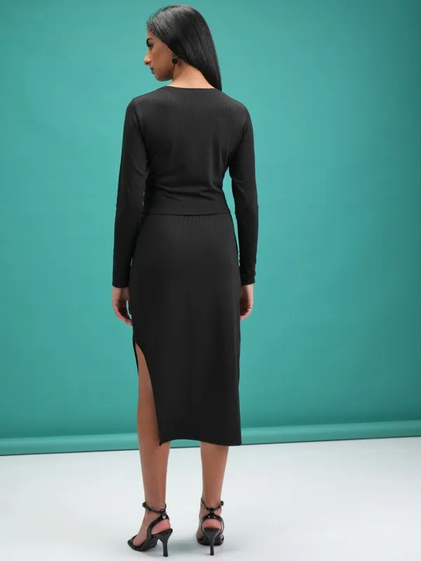  Tokyo Talkies Women Black Co-Ords