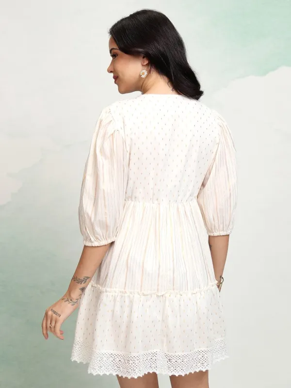 A-Line Embroidered Dress