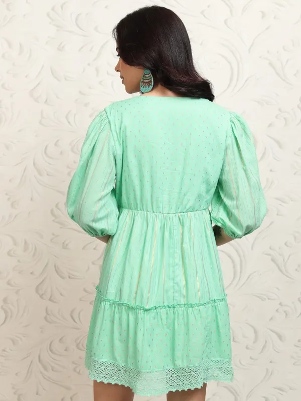 Printed Drop-Waist Dress