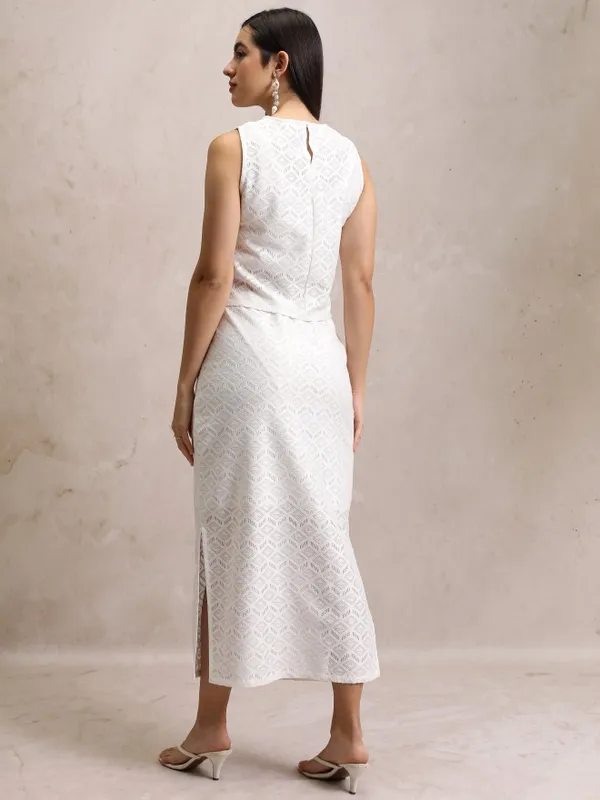  Tokyo Talkies Women White Co-Ords