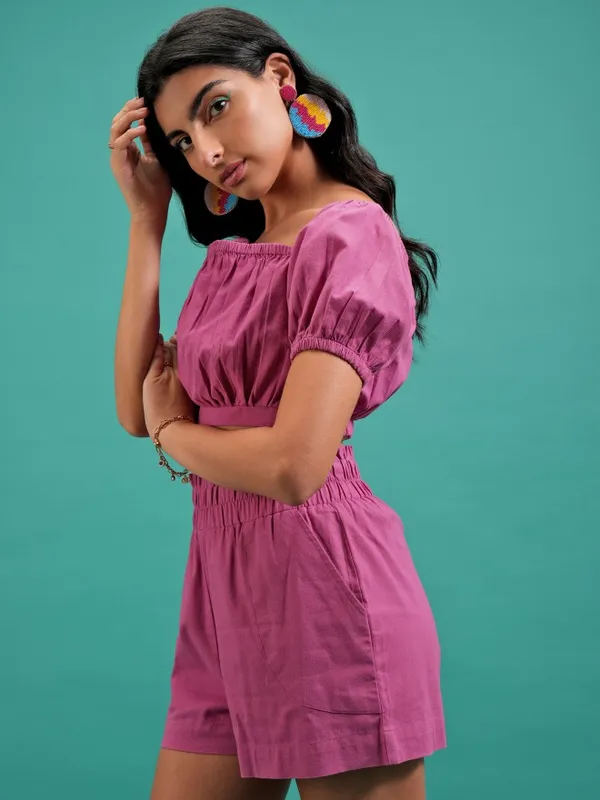 Women Top With Shorts Co-Ords