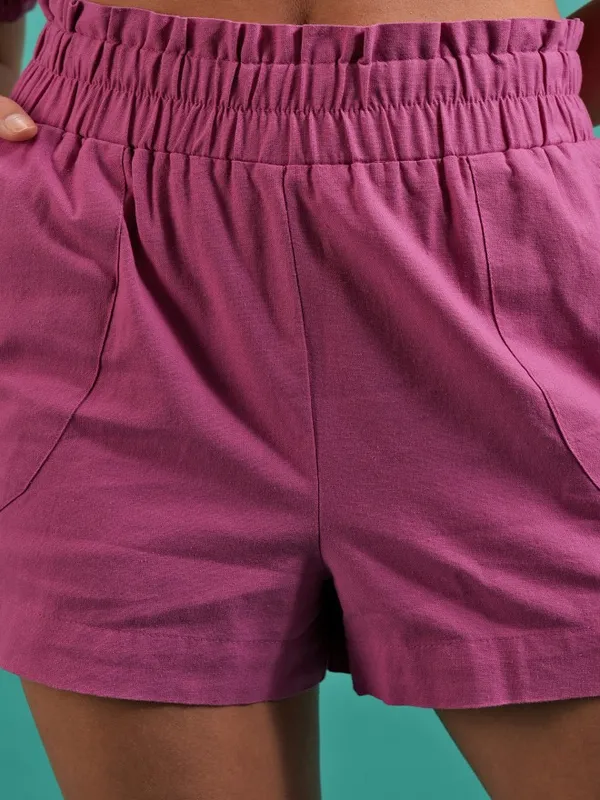Women Top With Shorts Co-Ords