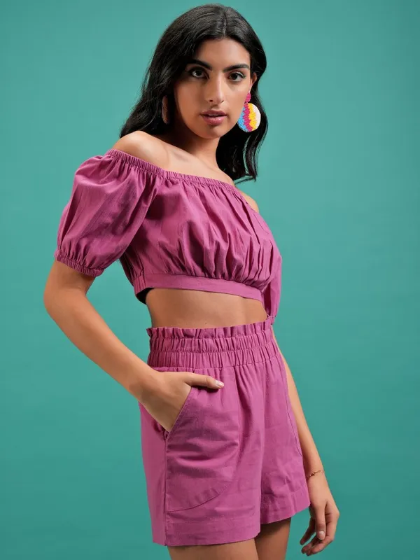  Tokyo Talkies Women Pink Co-Ords