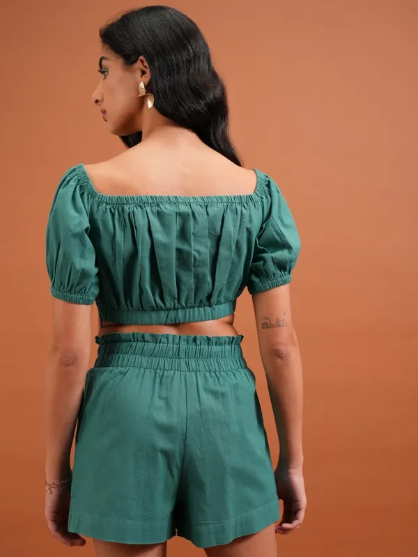  Tokyo Talkies Women Green Co-Ords