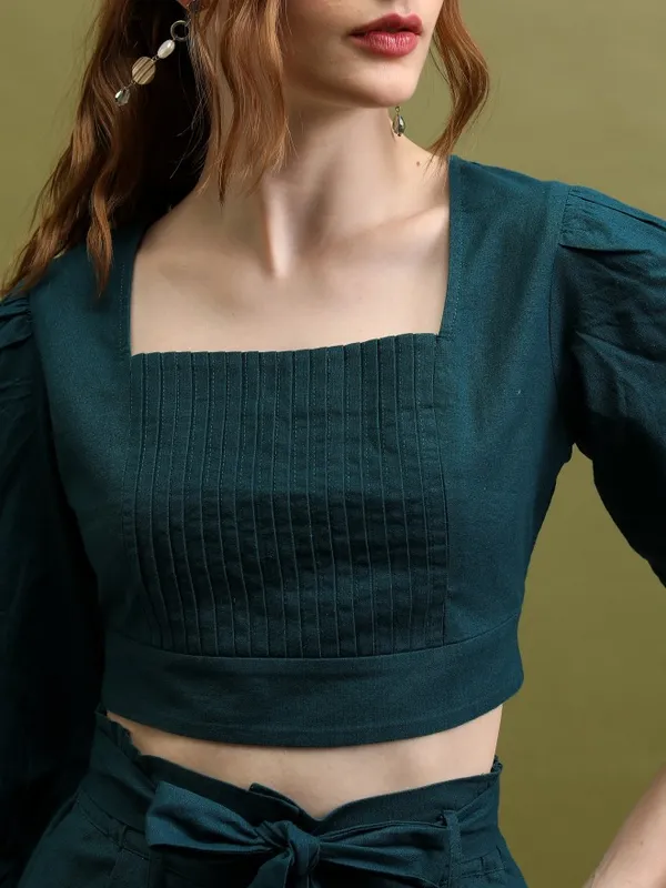  Tokyo Talkies Women Teal Co-Ords