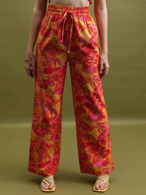  Tokyo Talkies Women Orange Co-Ords