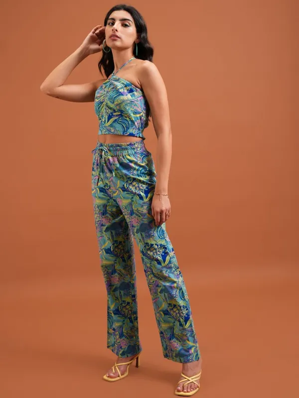  Tokyo Talkies Women Blue Co-Ords