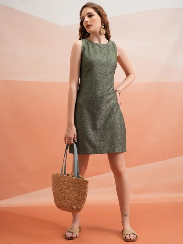 Self Design Bodycon Dress