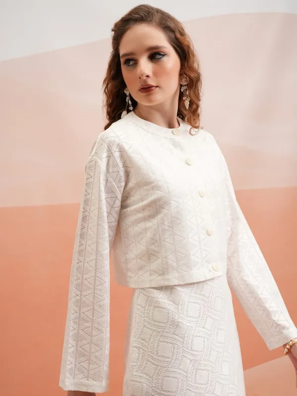  Tokyo Talkies Women White Solid Shirt Style Tops