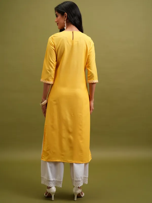 Embroidered Straight Kurta