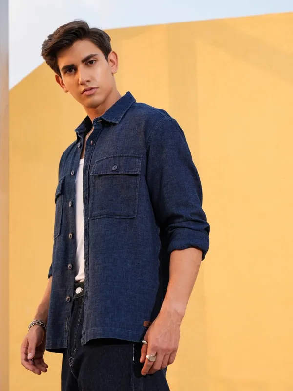 Men Oversized Fit Casual Shirt