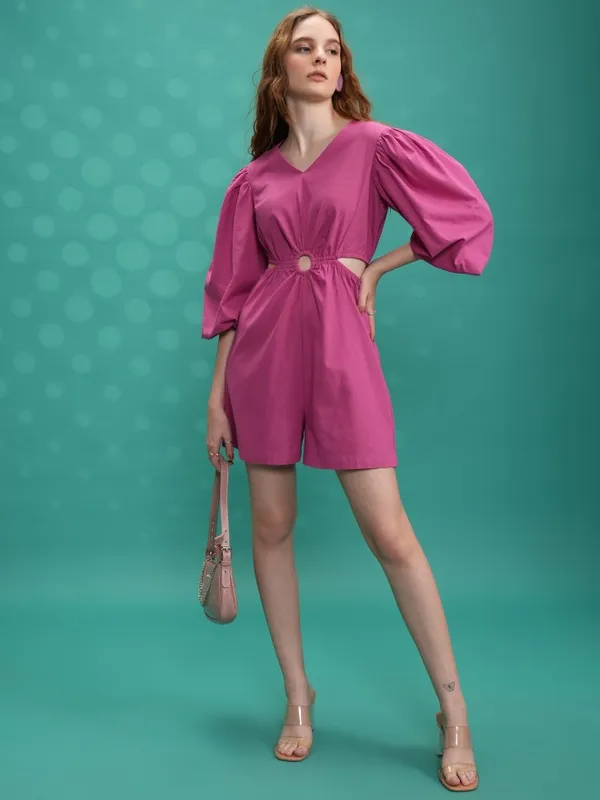 Solid Regular Fit Jumpsuit