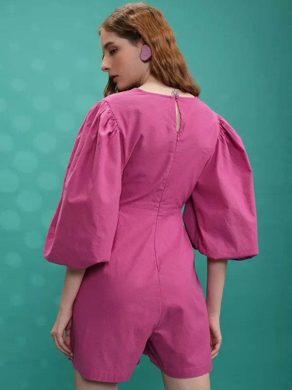 Solid Regular Fit Jumpsuit