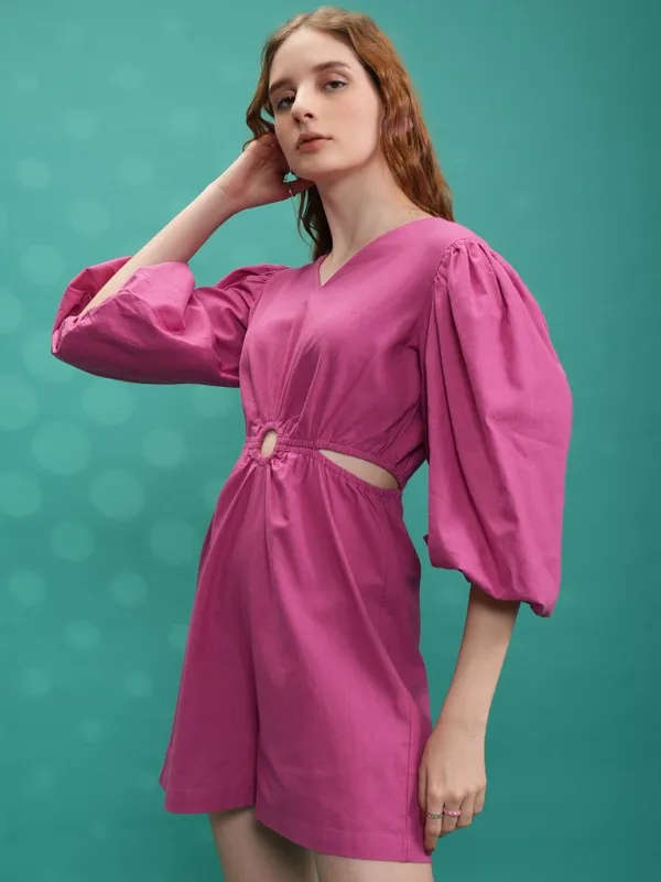 Solid Regular Fit Jumpsuit