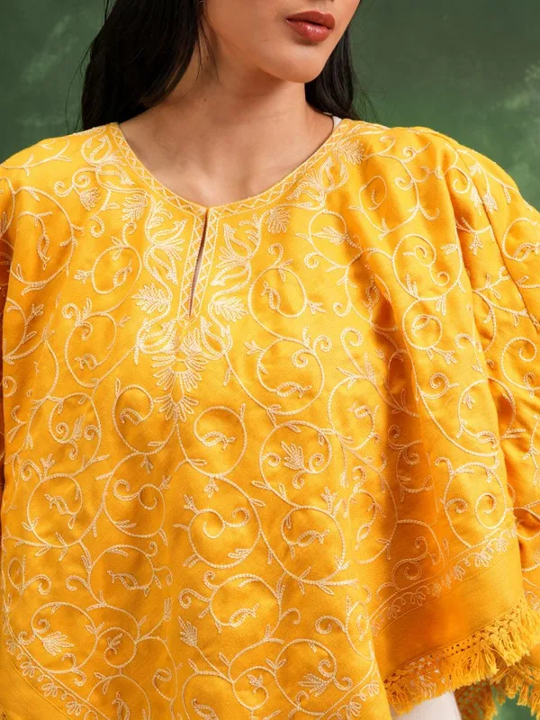 Embroidered Kaftan Top