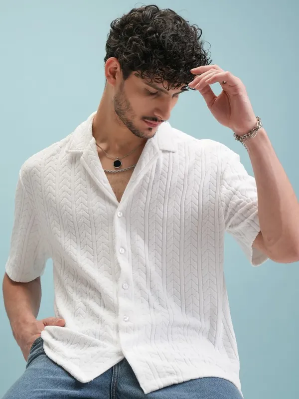 Men Oversized Fit Casual Shirt