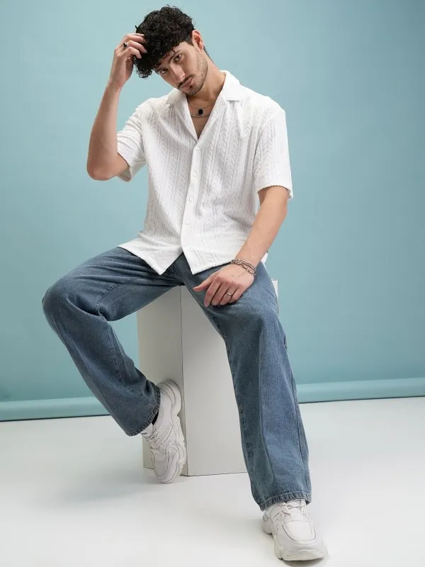 Men Oversized Fit Casual Shirt