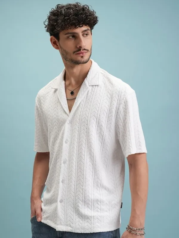 Men Oversized Fit Casual Shirt