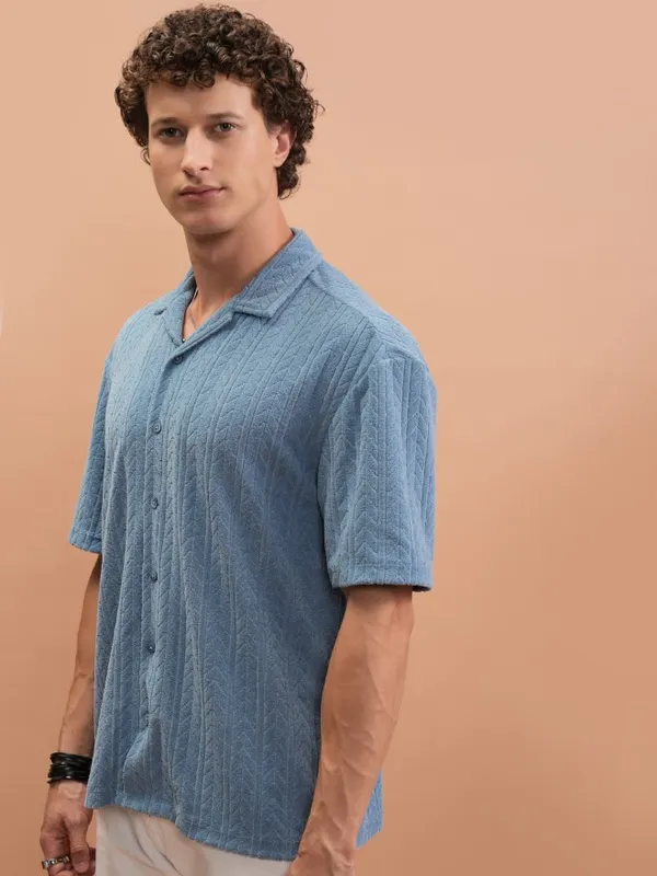 Men Oversized Fit Casual Shirt