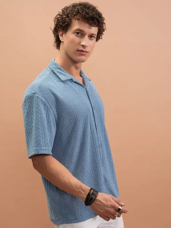 Men Oversized Fit Casual Shirt