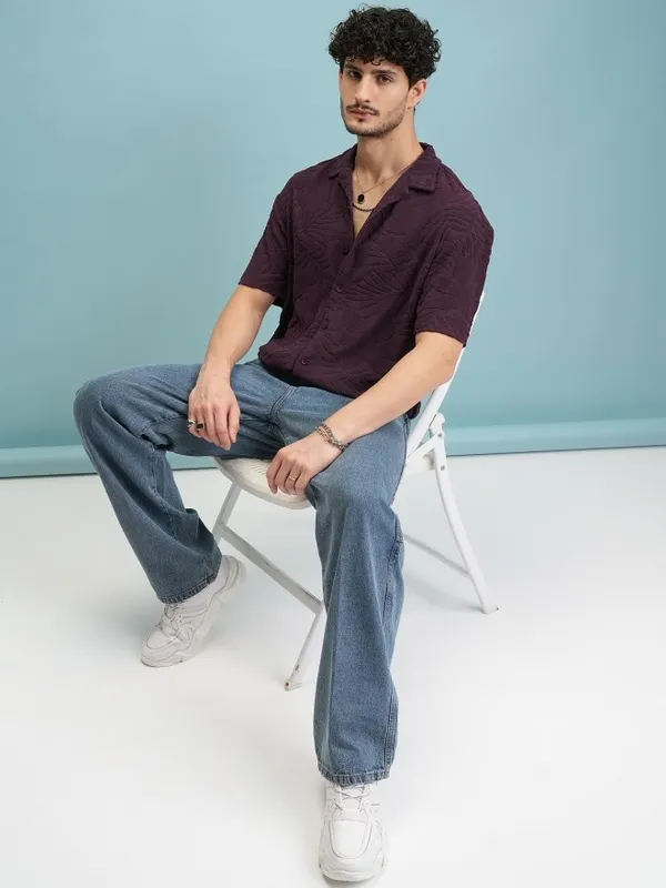 Men Oversized Fit Casual Shirt