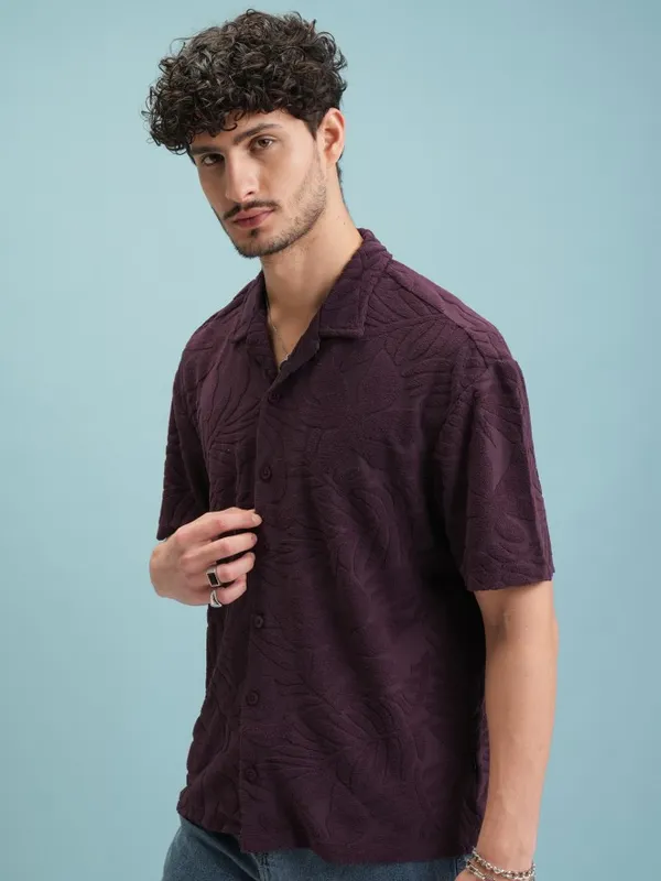 Men Oversized Fit Casual Shirt