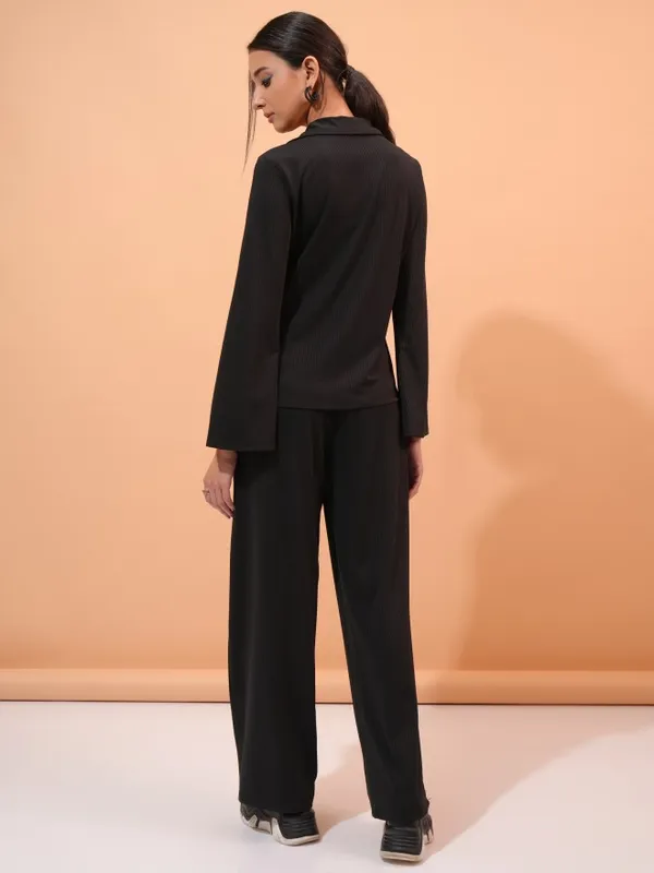 Tokyo Talkies Women Black Top With Trouser