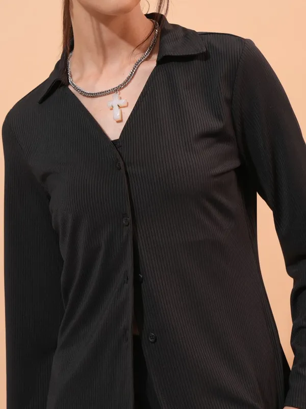 Tokyo Talkies Women Black Top With Trouser