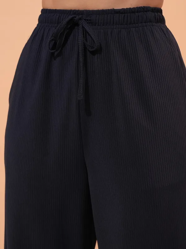 Tokyo Talkies Women Navy Blue Blazer With Trouser