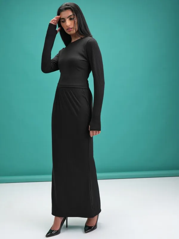  Tokyo Talkies Women Black Co-Ords