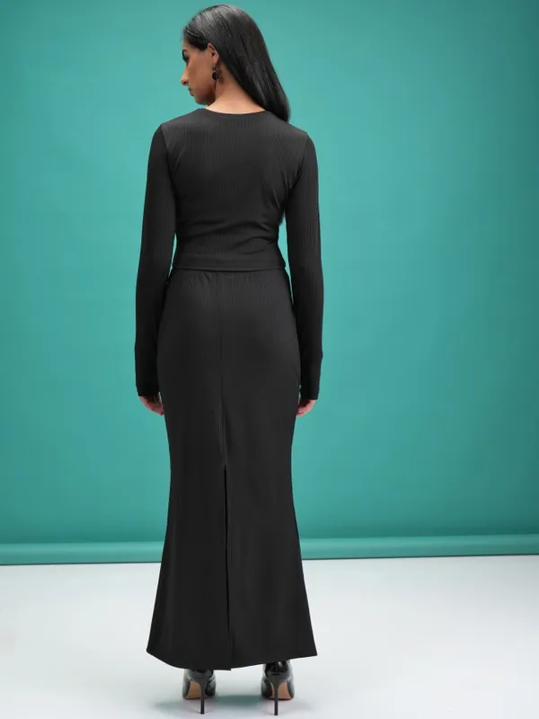  Tokyo Talkies Women Black Co-Ords