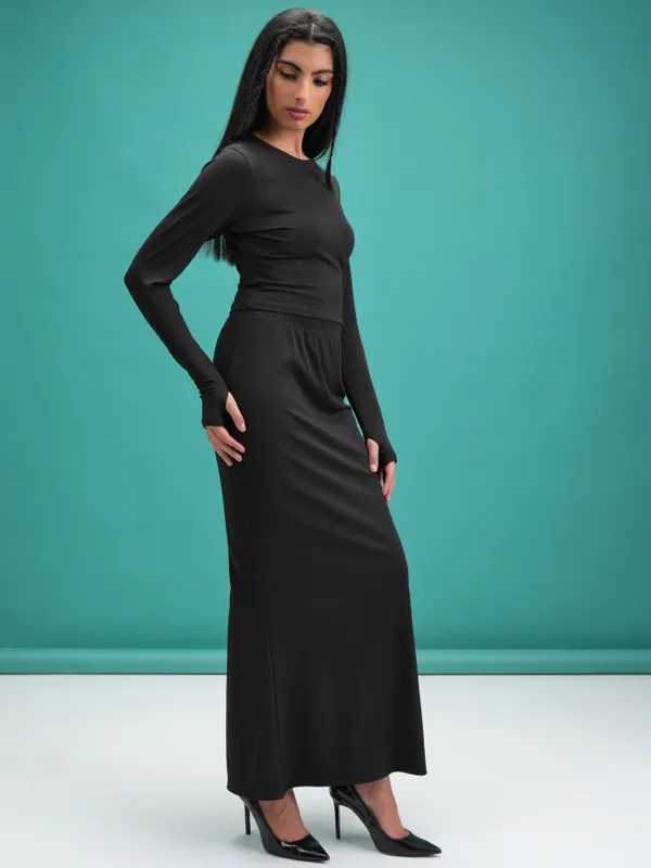  Tokyo Talkies Women Black Co-Ords