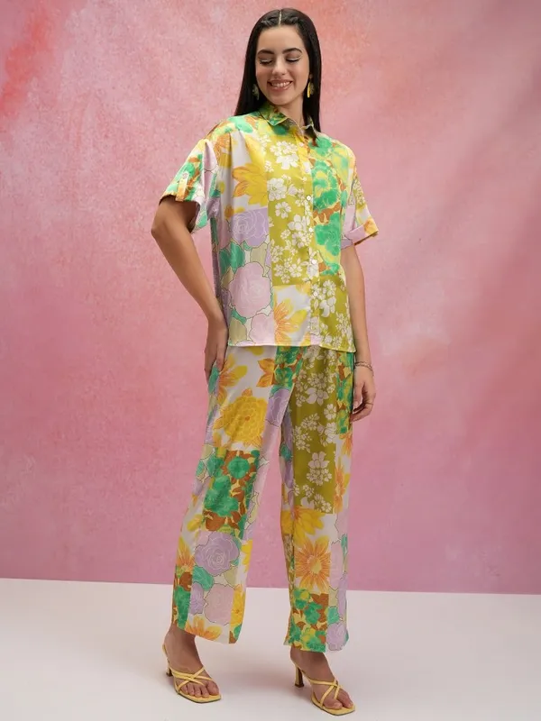  Tokyo Talkies Women Green Co-Ords