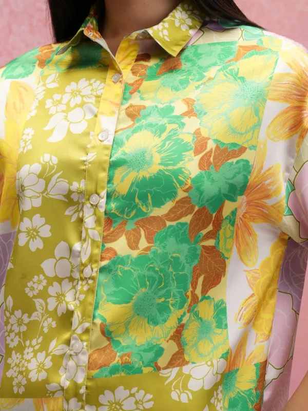  Tokyo Talkies Women Green Co-Ords