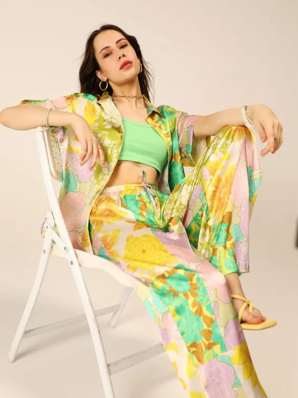  Tokyo Talkies Women Green Co-Ords